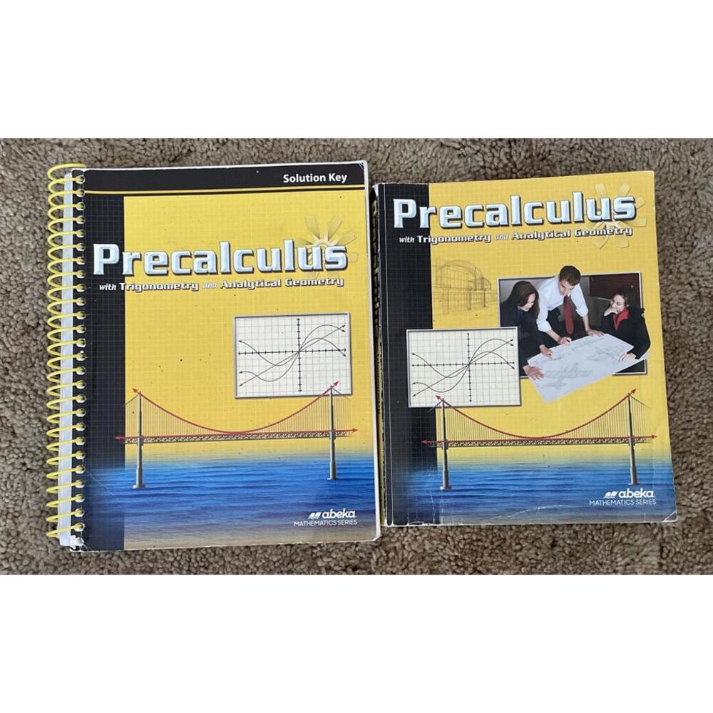Abeka Precalculus Trigonometry Geometry Teacher's Edition Book & Solutions Key